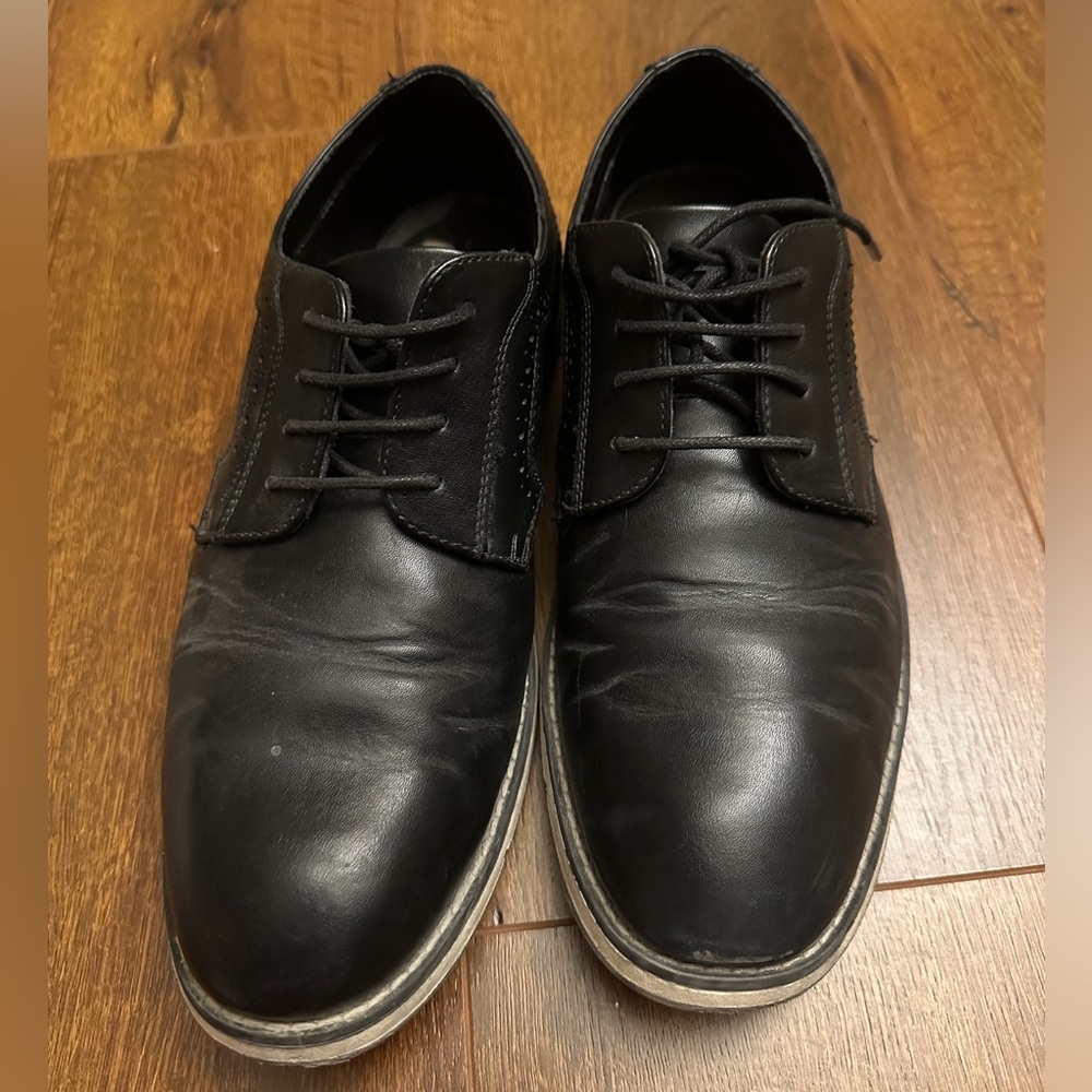 Bruno Marc Mens Business Dress Shoes Faux Leather Oxford Formal 9.5 Wide